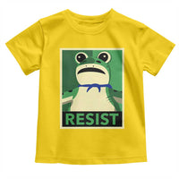 Frog Resist Poster Graphic Toddler T Shirt Portland Resistance Protest Minimalist - Wonder Print Shop