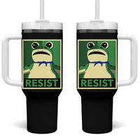 Frog Resist Poster Graphic Tumbler With Handle Portland Resistance Protest Minimalist - Wonder Print Shop