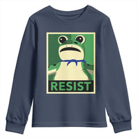 Frog Resist Poster Graphic Youth Sweatshirt Portland Resistance Protest Minimalist - Wonder Print Shop