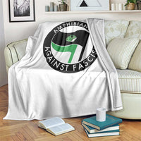 Amphibians Against Fascism Throw Blanket Anti-Fascist Frog Logo Portland Protest - Wonder Print Shop
