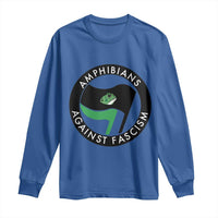 Amphibians Against Fascism Long Sleeve Shirt Anti-Fascist Frog Logo Portland Protest - Wonder Print Shop