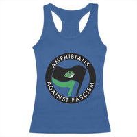 Amphibians Against Fascism Racerback Tank Top Anti-Fascist Frog Logo Portland Protest - Wonder Print Shop