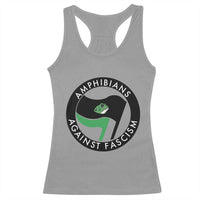 Amphibians Against Fascism Racerback Tank Top Anti-Fascist Frog Logo Portland Protest - Wonder Print Shop