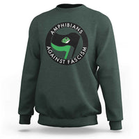 Amphibians Against Fascism Sweatshirt Anti-Fascist Frog Logo Portland Protest - Wonder Print Shop