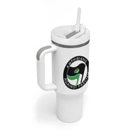 Amphibians Against Fascism Tumbler With Handle Anti-Fascist Frog Logo Portland Protest - Wonder Print Shop