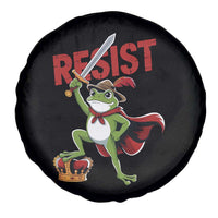 Sword Wielding Frog Resistance Spare Tire Cover Resist Protest No Kings - Wonder Print Shop