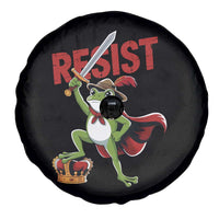 Sword Wielding Frog Resistance Spare Tire Cover Resist Protest No Kings - Wonder Print Shop
