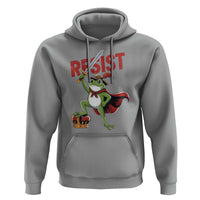 Sword Wielding Frog Resistance Hoodie Resist Protest No Kings - Wonder Print Shop