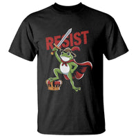 Sword Wielding Frog Resistance T Shirt Resist Protest No Kings - Wonder Print Shop