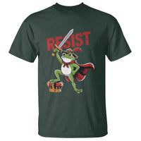 Sword Wielding Frog Resistance T Shirt Resist Protest No Kings - Wonder Print Shop