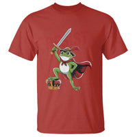 Sword Wielding Frog Resistance T Shirt Resist Protest No Kings - Wonder Print Shop