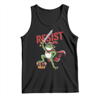 Sword Wielding Frog Resistance Tank Top Resist Protest No Kings - Wonder Print Shop