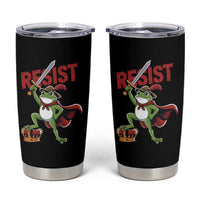 Sword Wielding Frog Resistance Tumbler Cup Resist Protest No Kings - Wonder Print Shop