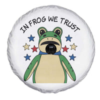 In Frog We Trust Spare Tire Cover Patriotic Portland Frogs Protest American Flag - Wonder Print Shop