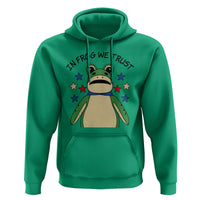 In Frog We Trust Hoodie Patriotic Portland Frogs Protest American Flag - Wonder Print Shop