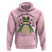 In Frog We Trust Hoodie Patriotic Portland Frogs Protest American Flag - Wonder Print Shop