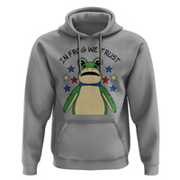 In Frog We Trust Hoodie Patriotic Portland Frogs Protest American Flag - Wonder Print Shop