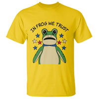 In Frog We Trust T Shirt Patriotic Portland Frogs Protest American Flag - Wonder Print Shop