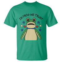 In Frog We Trust T Shirt Patriotic Portland Frogs Protest American Flag - Wonder Print Shop
