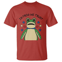 In Frog We Trust T Shirt Patriotic Portland Frogs Protest American Flag - Wonder Print Shop