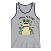 In Frog We Trust Tank Top Patriotic Portland Frogs Protest American Flag - Wonder Print Shop