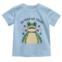 In Frog We Trust Toddler T Shirt Patriotic Portland Frogs Protest American Flag - Wonder Print Shop