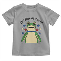 In Frog We Trust Toddler T Shirt Patriotic Portland Frogs Protest American Flag - Wonder Print Shop