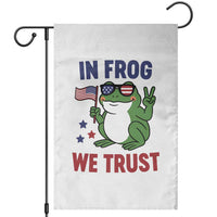 In Frog We Trust Garden Flag Patriotic Portland Frogs Protest - Wonder Print Shop