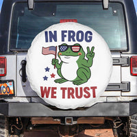 In Frog We Trust Spare Tire Cover Patriotic Portland Frogs Protest - Wonder Print Shop