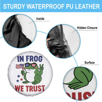 In Frog We Trust Spare Tire Cover Patriotic Portland Frogs Protest - Wonder Print Shop