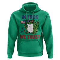 In Frog We Trust Hoodie Patriotic Portland Frogs Protest - Wonder Print Shop