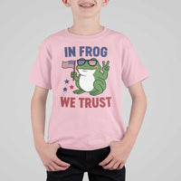 In Frog We Trust T Shirt For Kid Patriotic Portland Frogs Protest - Wonder Print Shop