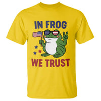 In Frog We Trust T Shirt Patriotic Portland Frogs Protest - Wonder Print Shop