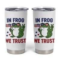 In Frog We Trust Tumbler Cup Patriotic Portland Frogs Protest - Wonder Print Shop