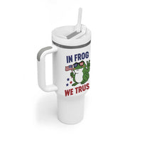In Frog We Trust Tumbler With Handle Patriotic Portland Frogs Protest - Wonder Print Shop