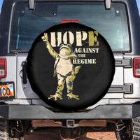 Stencil Protest Frog Spare Tire Cover Hope Against the Regime Portland Inflatable Resistance - Wonder Print Shop