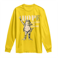 Stencil Protest Frog Long Sleeve Shirt Hope Against the Regime Portland Inflatable Resistance - Wonder Print Shop