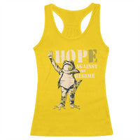 Stencil Protest Frog Racerback Tank Top Hope Against the Regime Portland Inflatable Resistance - Wonder Print Shop