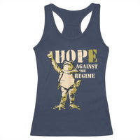 Stencil Protest Frog Racerback Tank Top Hope Against the Regime Portland Inflatable Resistance - Wonder Print Shop