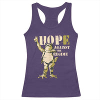 Stencil Protest Frog Racerback Tank Top Hope Against the Regime Portland Inflatable Resistance - Wonder Print Shop