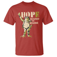 Stencil Protest Frog T Shirt Hope Against the Regime Portland Inflatable Resistance - Wonder Print Shop