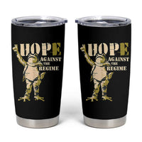 Stencil Protest Frog Tumbler Cup Hope Against the Regime Portland Inflatable Resistance - Wonder Print Shop