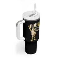 Stencil Protest Frog Tumbler With Handle Hope Against the Regime Portland Inflatable Resistance - Wonder Print Shop