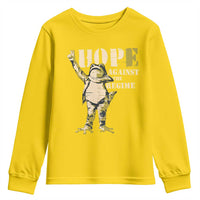 Stencil Protest Frog Youth Sweatshirt Hope Against the Regime Portland Inflatable Resistance - Wonder Print Shop