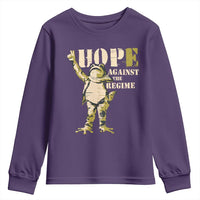 Stencil Protest Frog Youth Sweatshirt Hope Against the Regime Portland Inflatable Resistance - Wonder Print Shop