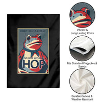 No Hope Without Hop Garden Flag Ribbit Resist Repeat Resistance Frog Protest Pop Art Graphic - Wonder Print Shop