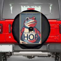 No Hope Without Hop Spare Tire Cover Ribbit Resist Repeat Resistance Frog Protest Pop Art Graphic - Wonder Print Shop