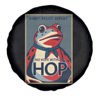 No Hope Without Hop Spare Tire Cover Ribbit Resist Repeat Resistance Frog Protest Pop Art Graphic - Wonder Print Shop