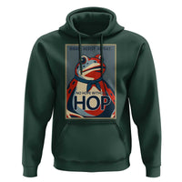 No Hope Without Hop Hoodie Ribbit Resist Repeat Resistance Frog Protest Pop Art Graphic - Wonder Print Shop
