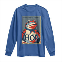 No Hope Without Hop Long Sleeve Shirt Ribbit Resist Repeat Resistance Frog Protest Pop Art Graphic - Wonder Print Shop